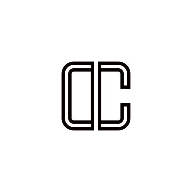 Harf Oc logo tasarım şablonu elementleri