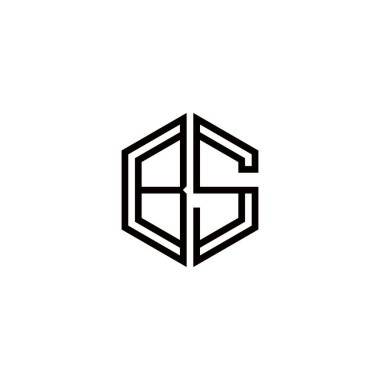 B harfi logo simgesi tasarım şablon elementleri