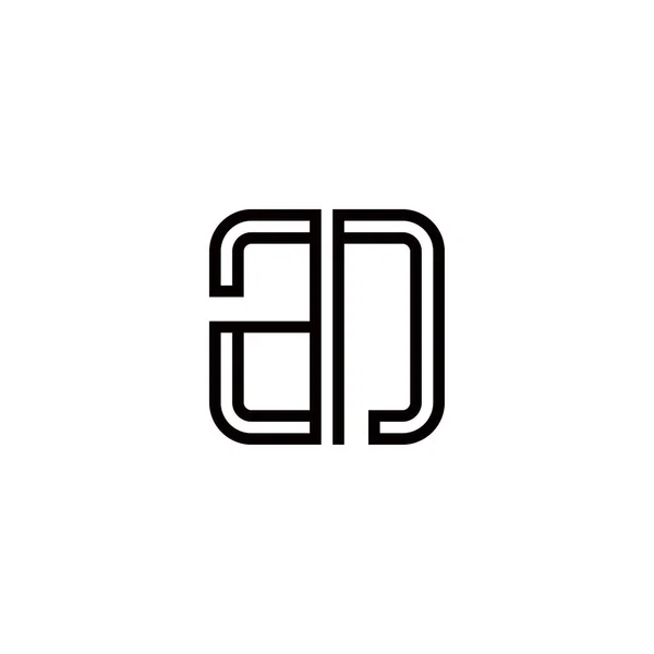Επιστολή Στοιχεία Προτύπου Σχεδίασης Εικονιδίου Λογότυπου — Διανυσματικό Αρχείο