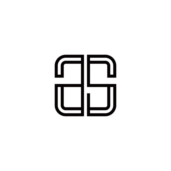ロゴのアイコン デザイン テンプレート要素文字として — ストックベクタ