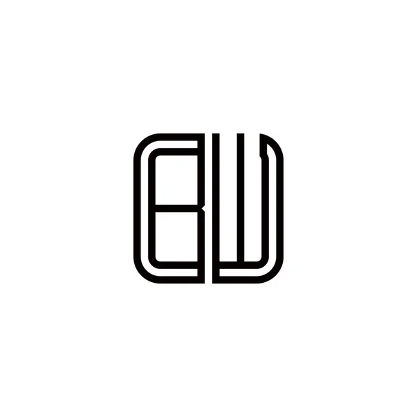 Brev Logo Ikon Design Mall Element — Stock vektor