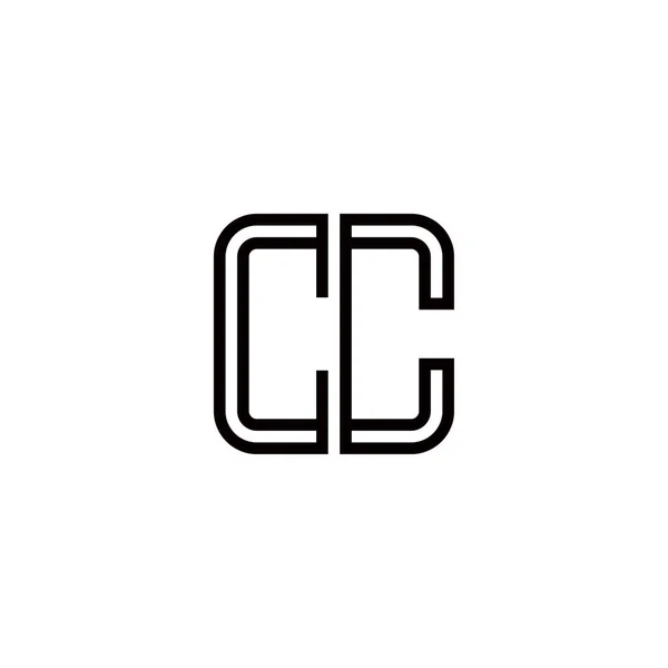 Lettera Logo Icona Elementi Modello Design — Vettoriale Stock