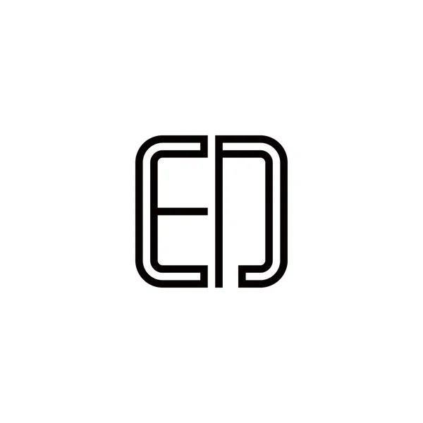 Letter Logo Pictogram Ontwerp Sjabloon Elementen — Stockvector