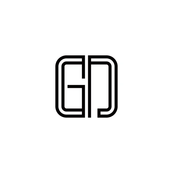 Mektup Logo Simge Tasarım Şablonu Öğeleri — Stok Vektör