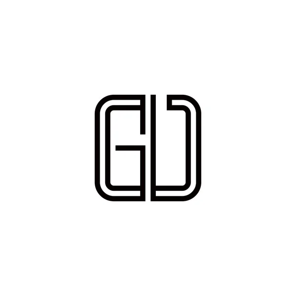 Letra Logotipo Icono Diseño Elementos Plantilla — Archivo Imágenes Vectoriales