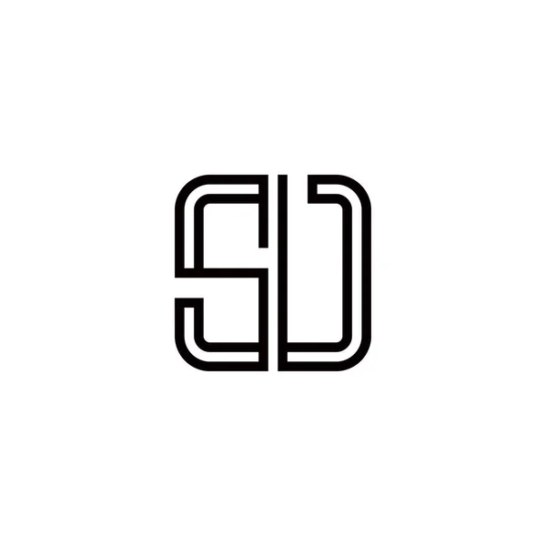 手紙蘇ロゴアイコンデザインテンプレート要素 — ストックベクタ