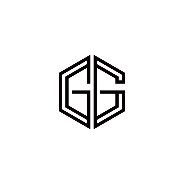 Harf Logo Tasarım Şablonu Ögeleri — Stok Vektör