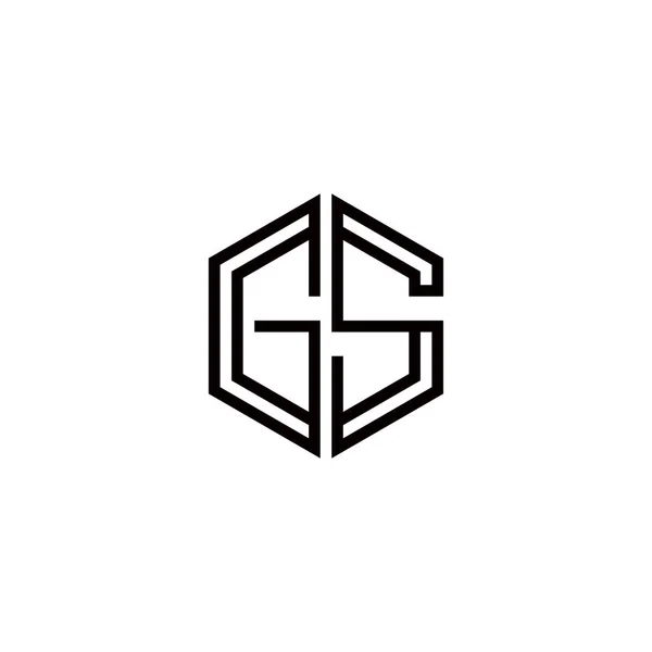 文字Gロゴアイコンデザインテンプレート要素 — ストックベクタ