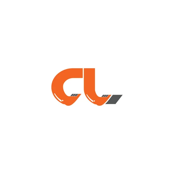 Unsur Templat Desain Logo Huruf - Stok Vektor