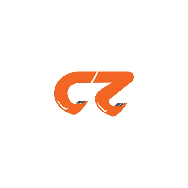 文字Czのロゴアイコンデザインテンプレート要素 — ストックベクタ