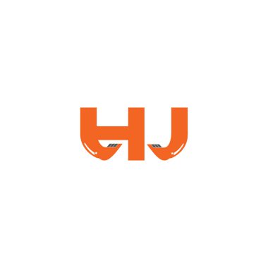 Harf Hj logo tasarım şablonu ögeleri