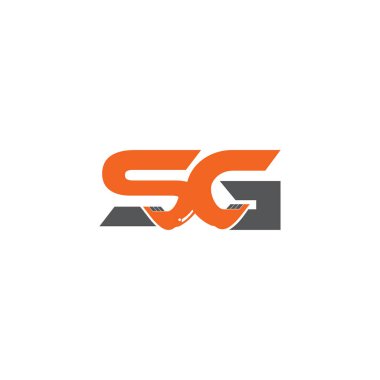 Harf Sg logo tasarım şablonu ögeleri