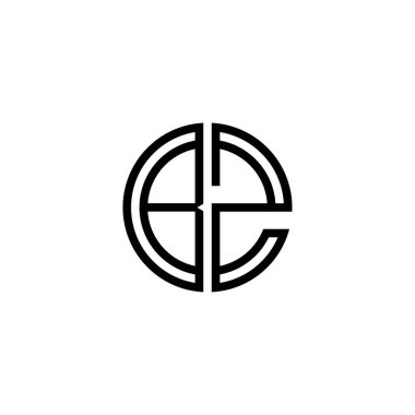 B harfi logo simgesi tasarım şablonu elementleri