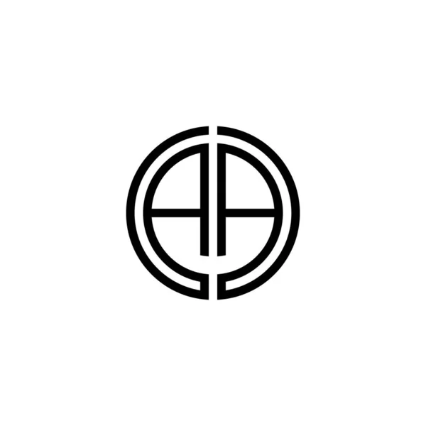 Aa harfi logo tasarım şablonu elementleri