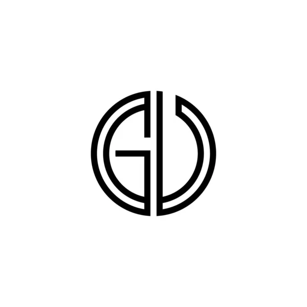 Bokstav Logotyp Ikon Design Mall Element — Stock vektor