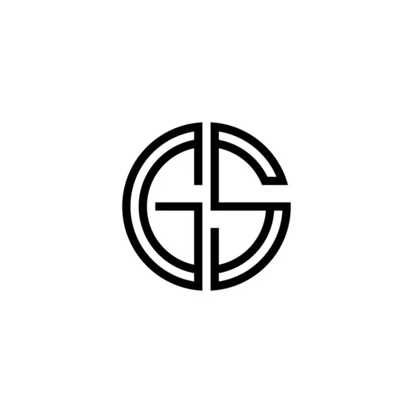 Bokstaven Logotyp Ikon Designmall Element — Stock vektor