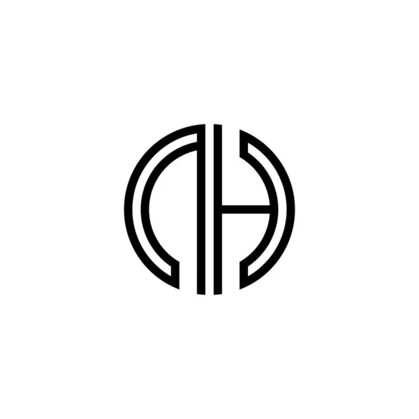 Nhのロゴアイコンデザインテンプレート要素 — ストックベクタ