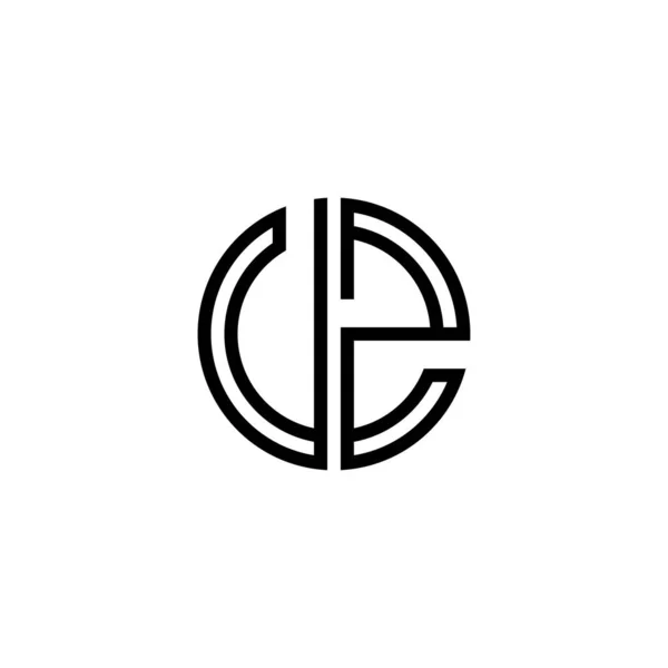 Letra Logotipo Icono Elementos Plantilla Diseño — Vector de stock