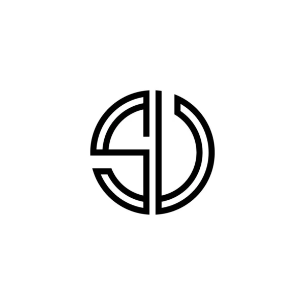 手紙蘇ロゴアイコンデザインテンプレート要素 — ストックベクタ