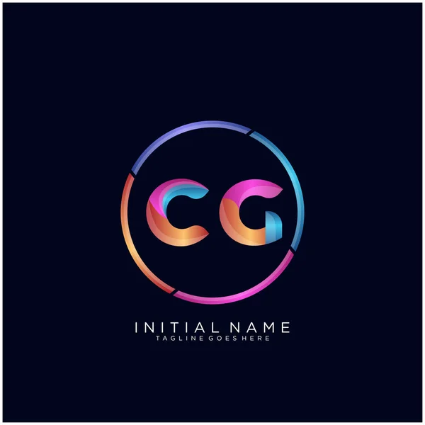 Initial letter AW curve rounded logo, gradient vibrant colorful glossy colors on black background