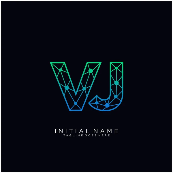 Letter Abstract Line Art Logo Template Stock Illustration