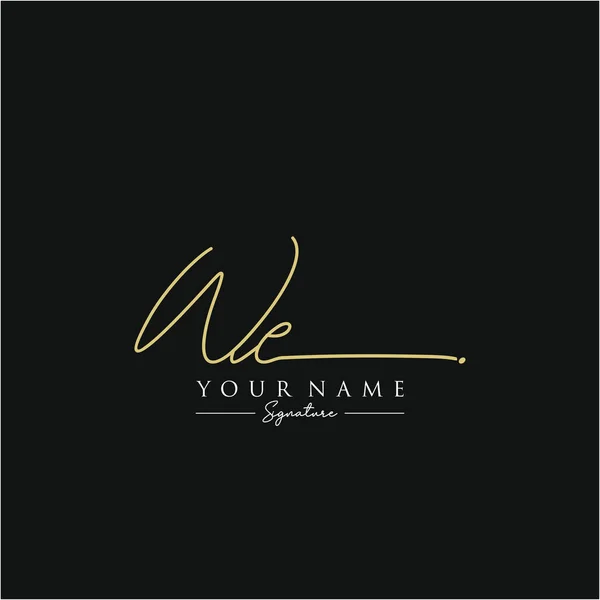 Brief Signature Logo Template Vector — Stockvector