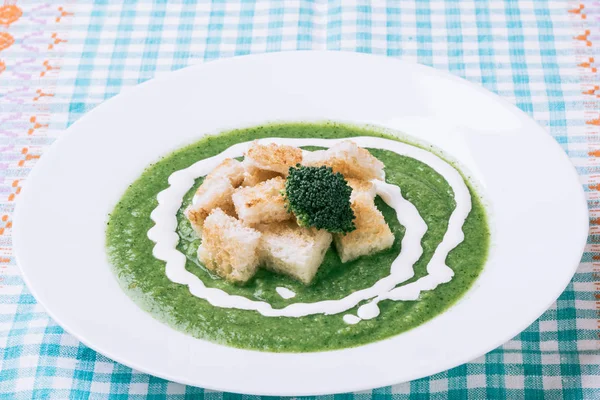 Sup krim brokoli — Stok Foto