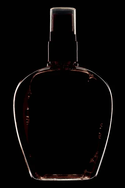 Silhouette bottiglia di profumo — Foto Stock