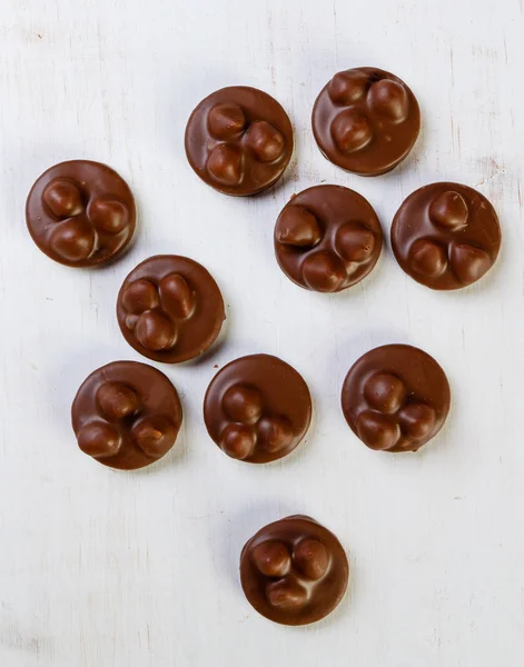 Variedade pralinas de chocolate — Fotografia de Stock