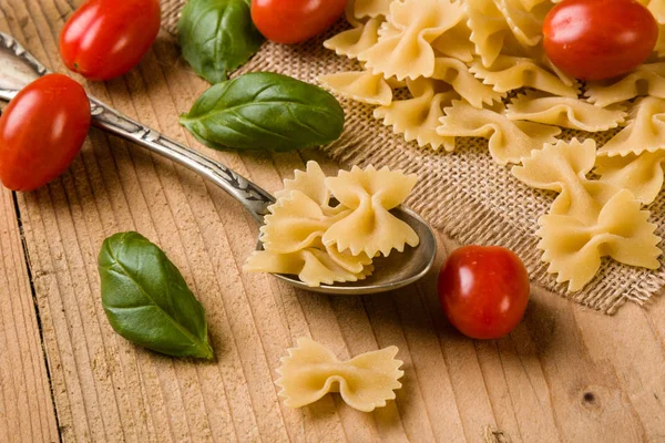 raw farfalle bow-tie pasta