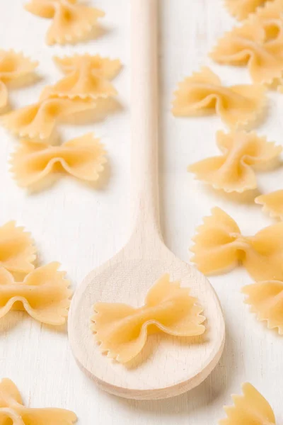 raw farfalle bow-tie pasta