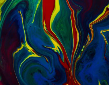 farklı renk boya yakın çekim