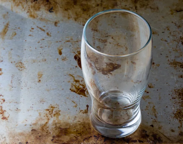 Verre à bière vide — Photo