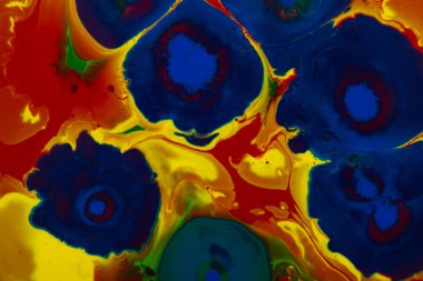 farklı renk boya yakın çekim