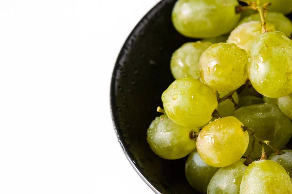 White grapes in bowl — Stock Photo, Image