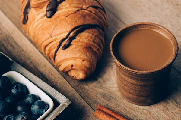 Rustik sabah kahvesi — Stok fotoğraf