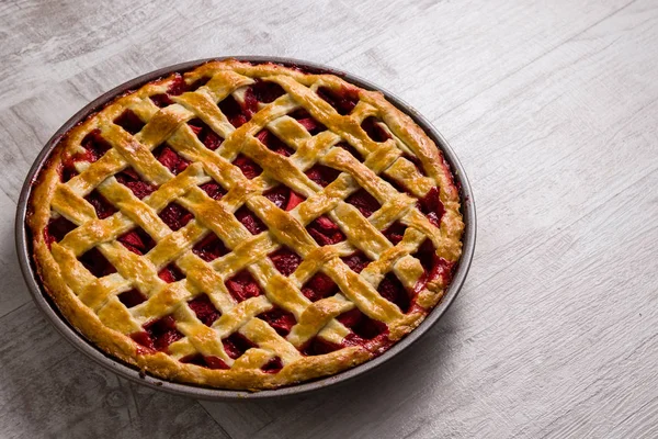 Strawberry pie dessert — Stock Photo, Image