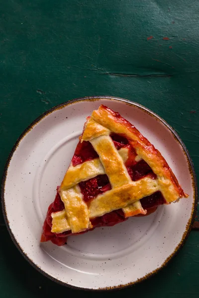 Sobremesa de torta de morango — Fotografia de Stock