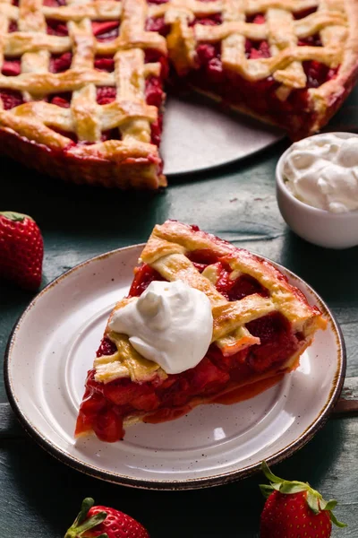 Dessert tarte aux fraises — Photo