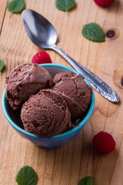 çikolatalı dondurma.