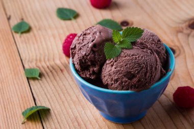 çikolatalı dondurma.