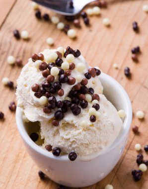 Vanilyalı dondurma.