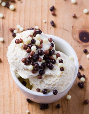 Vanilyalı dondurma.