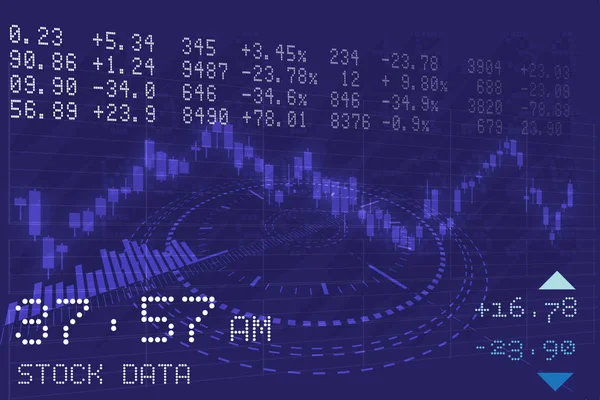 Stock Market Analysis Abstract — Stock Vector