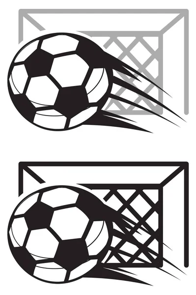 Футбол с мячом — стоковый вектор