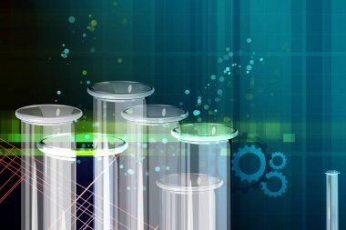 Kimya araştırma arka plan - illüstrasyon