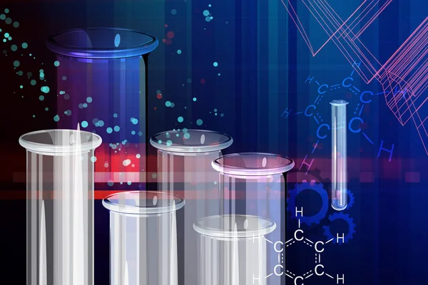 Chemistry Research Abstract Background - Illustration — Stock Photo, Image
