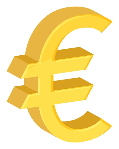 Ícone do símbolo da moeda euro — Vetor de Stock
