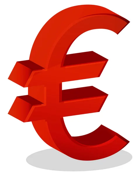 Euro Currency Symbol Icon — Stock Vector