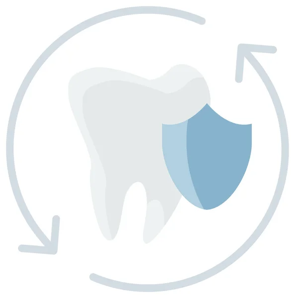 Icono de protección dental integral — Archivo Imágenes Vectoriales